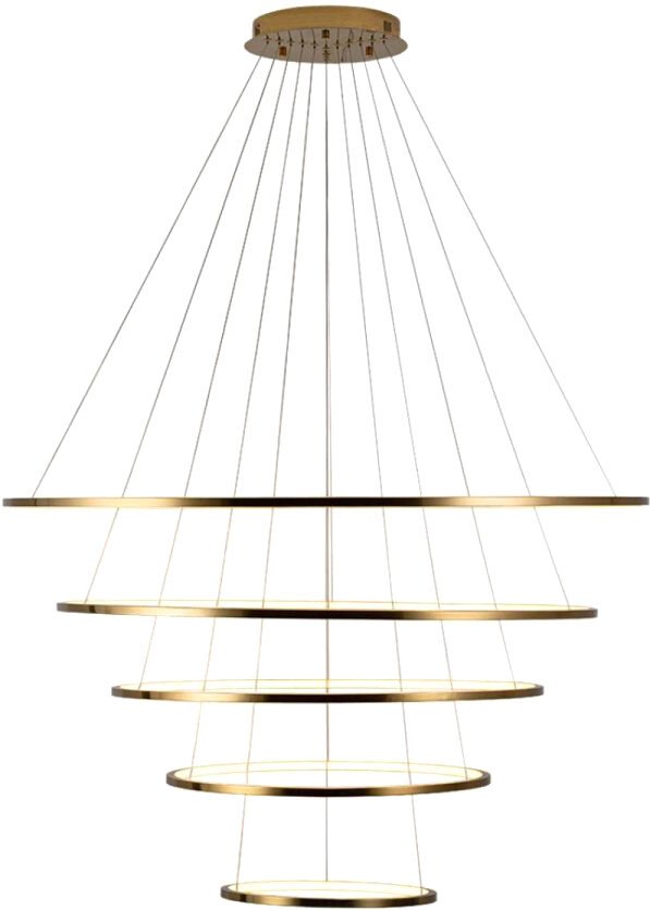 

Подвесная люстра LOFT IT Ring 10015/5 Gold