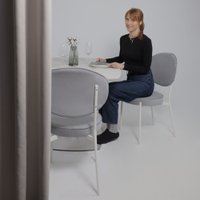 Кухонный стол Аврора Нотр Дам Moderne 1400/1800x850 (камень белый Calacata vagli/белый муар)