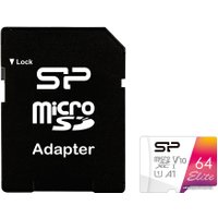 Карта памяти Silicon-Power Elite microSDXC SP064GBSTXBV1V20SP 64GB