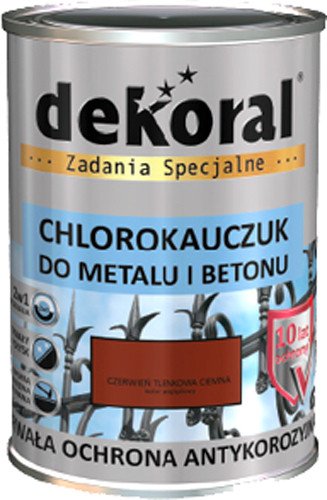 

Эмаль Dekoral Хлоркаучуковая 0.9 л (красный оксидный)