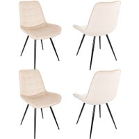 Стул Бюрократ CH-K2 4 шт (бежевый Holland 06/черный)