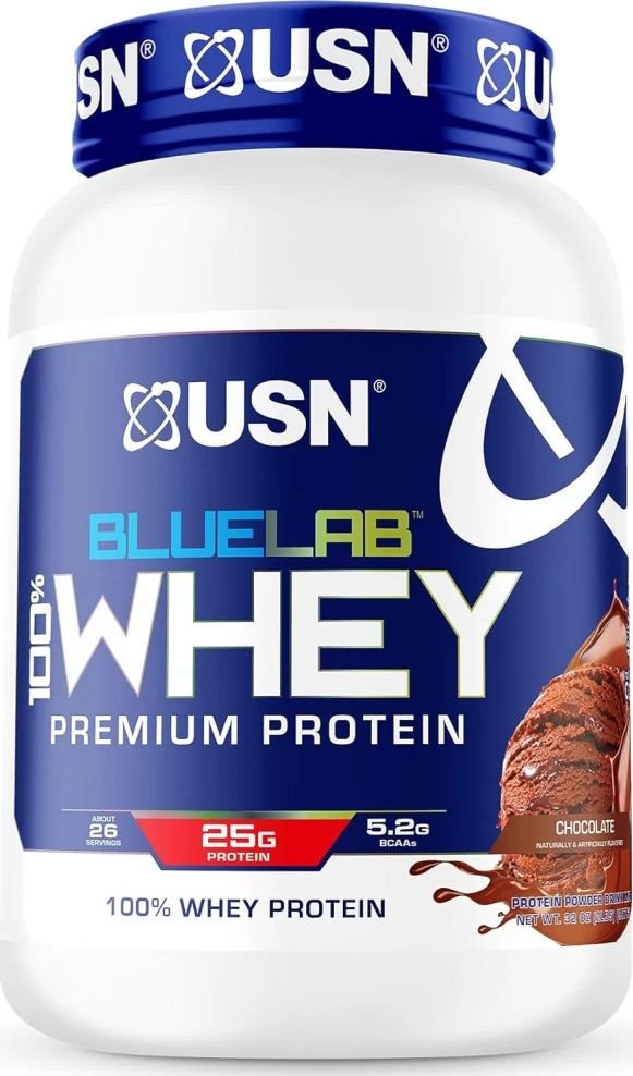 Протеин сывороточный (концентрат) USN BlueLab 100% Whey (908г, шоколад)
