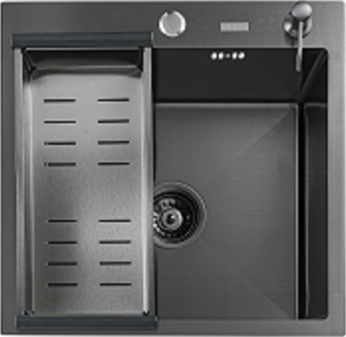 

Кухонная мойка Futur FK 4848 Eco (Black Nano) Embossing