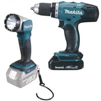 Дрель-шуруповерт Makita DDF453SYEL (с 2-мя АКБ, кейс) в Борисове