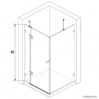Душевой уголок RGW HO-044 90x120 (хром/прозрачное стекло)