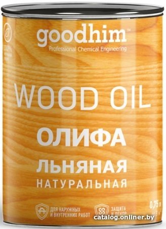 Масло Goodhim Олифа Льняная натуральная 0.75 л