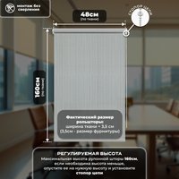 Рулонные шторы Sundays Home Санскрин SS 1300-03 48х160 (серый)