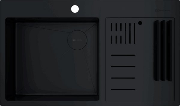 

Кухонная мойка Omoikiri Akisame 86-2 Side gb (графит)