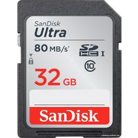 Карта памяти SanDisk SDHC (Class 10) 32GB [SDSDUNC-032G-GN6IN]