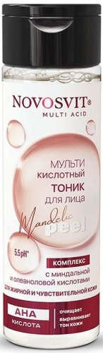  Novosvit Тоник для лица Мультикислотный с миндальной и олеаноловой кислотами 200 мл