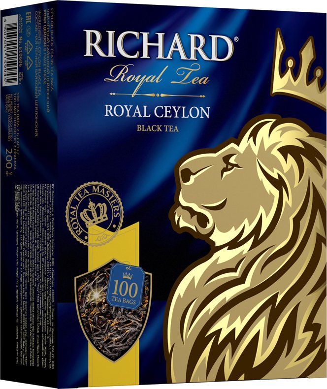

Черный чай Richard Royal Ceylon 610606 100 шт