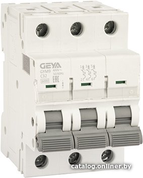 Выключатель автоматический GEYA GYM9 3P 32А C 6кА GYM93P32C