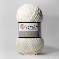 Пряжа для вязания Yarnart Dolce 100% микрополиэстер 745 100 г (120 м, молочный)