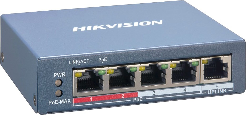 

Настраиваемый коммутатор Hikvision DS-3E1105P-EI