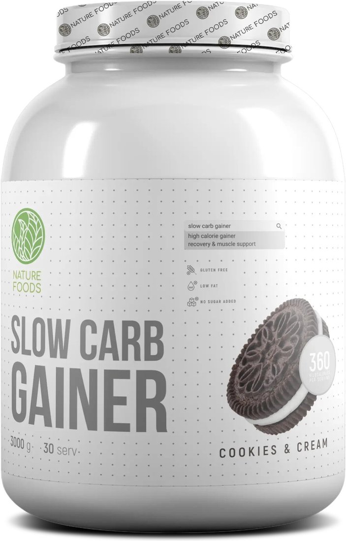 Гейнер Nature Foods Slow Carb Gainer (печенье, 3000 г)