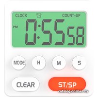 Настольные часы Ritmix CAT-055 (белый)