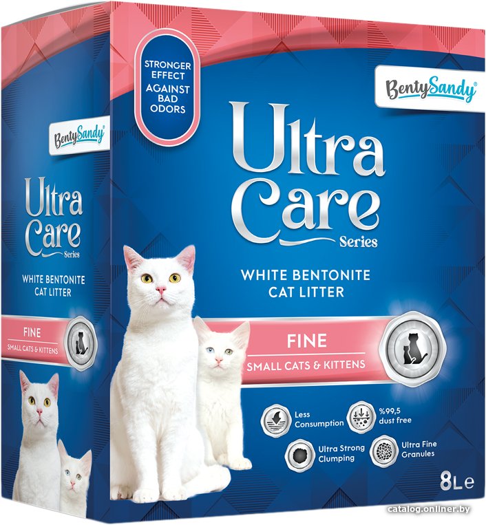 Наполнитель для туалета BentySandy Ultra Care Fine 8 л