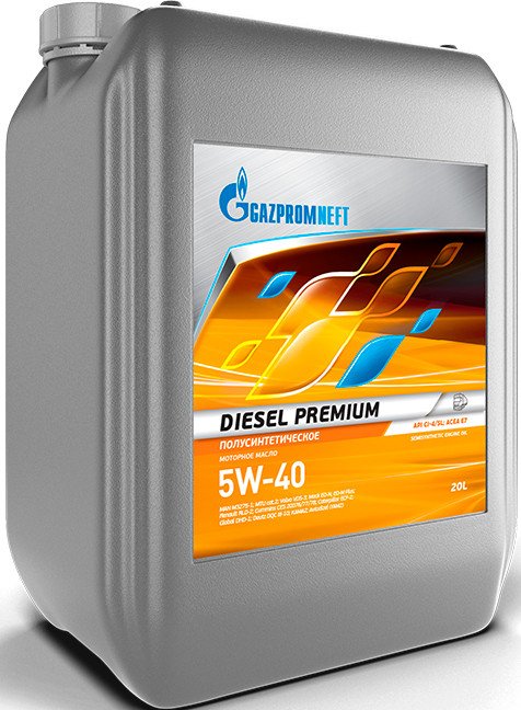 

Моторное масло Gazpromneft Diesel Premium 5W-40 API CI-4/SL ACEA E7 20л