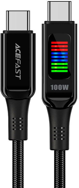 

Кабель AceFast C7-03 USB Type-C - USB Type-C (1.2 м, черный)