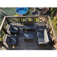 Набор садовой мебели Keter Corfu Rest Set 241725 (графит)