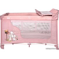 Манеж-кровать Lorelli Moonlight 2 Layers 2021 (pink)