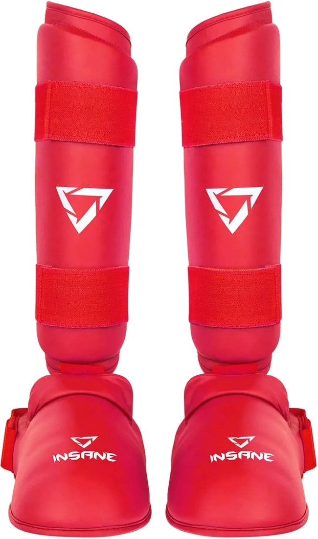 

Защита голени и стопы Insane Ferrum IN22-SG200 (L, красный)