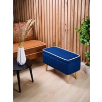 Банкетка MONOFIX Амма с ящиком (синий №26)