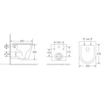 Унитаз подвесной Berges Wasserhaus VITA c сиденьем Slim SO (микролифт)