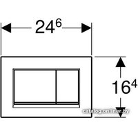Панель смыва Geberit Sigma 30 New 115.883.JT.1 (белый матовый/хром глянцевый)