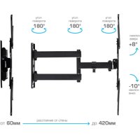 Кронштейн для телевизора VLK Trento-27 (черный)