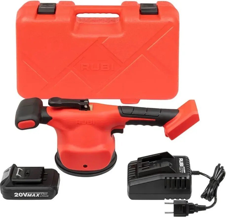

Стеклодомкрат (присоска для стекла и плитки) Rubi RV-20 (с 1-им АКБ, кейс)