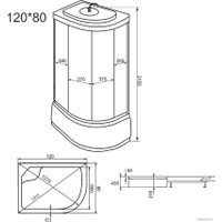 Душевая кабина OSK 3G-12L 120х80х215 (левая)