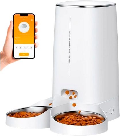

Кормушка электронная Rojeco 4L Version Double Bowl RJJSSOWIFI-4L