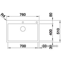 Кухонная мойка Blanco Zerox 700-IF/A Durinox (с клапаном-автоматом)