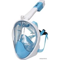 Маска для снорклинга Indigo Crab IN061 (р. XXL, синий/белый)