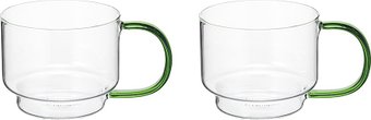 Набор кружек Liberty Jones Orb LJ0000370 (2шт, прозрачный/зеленый)
