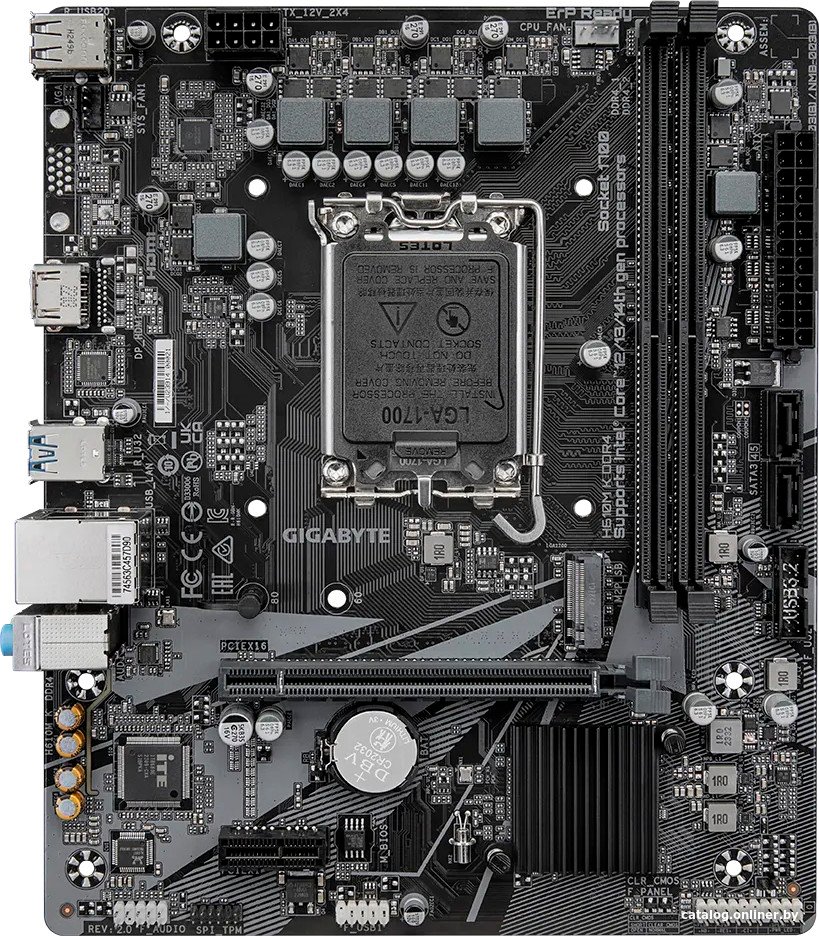 Материнская плата Gigabyte H610M K DDR4 (rev. 2.0)