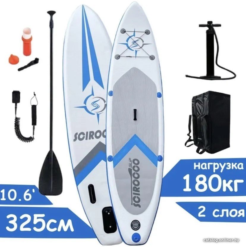 Сапборд JS Board SCIROCCO BLUE 10.6 полный комплект