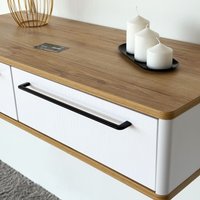Туалетный столик без зеркала Shtabe Royal 5210 эко (дуб кантри/р.черная)