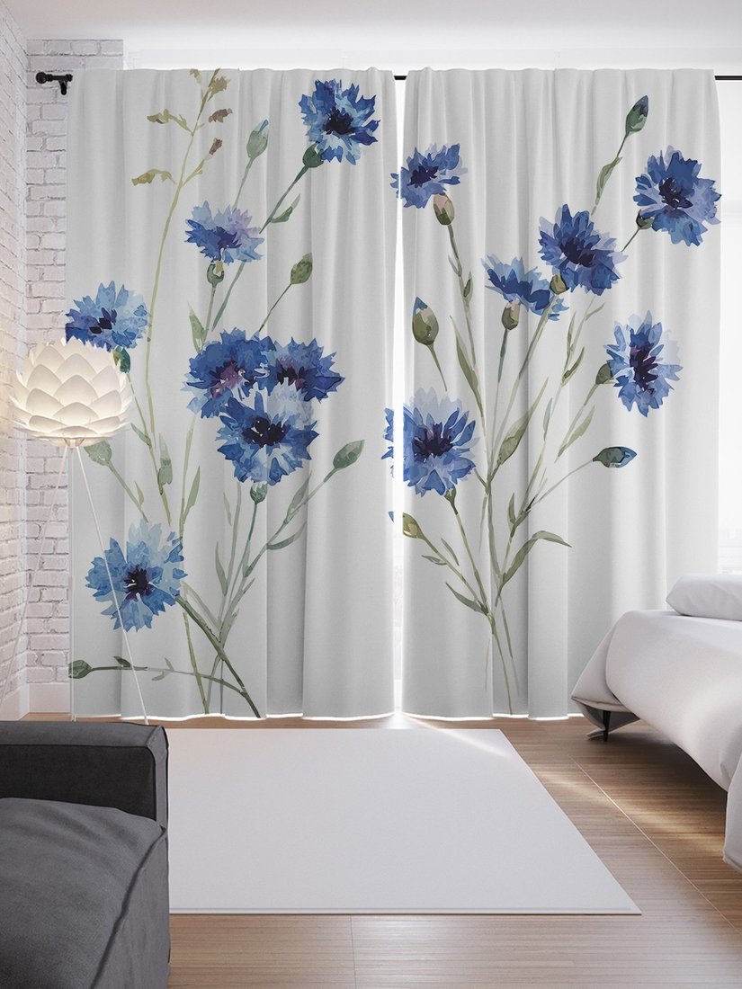 

Комплект штор JoyArty Фон с васильками p_62523 (145x265)