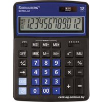 Бухгалтерский калькулятор BRAUBERG Extra 12-BKBU 250472 (черный/синий)