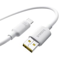 Кабель Baseus Foamed Silicone Fast Charging 100W USB Type-A - USB Type-С (1 м, белый)