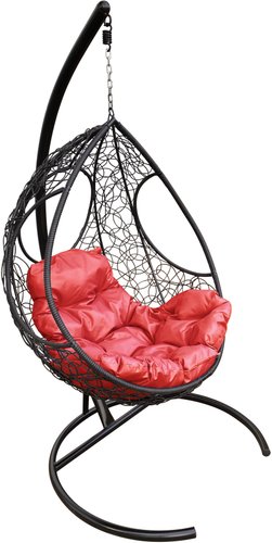 M-Group Долька 11150406 (черный ротанг/красная подушка)