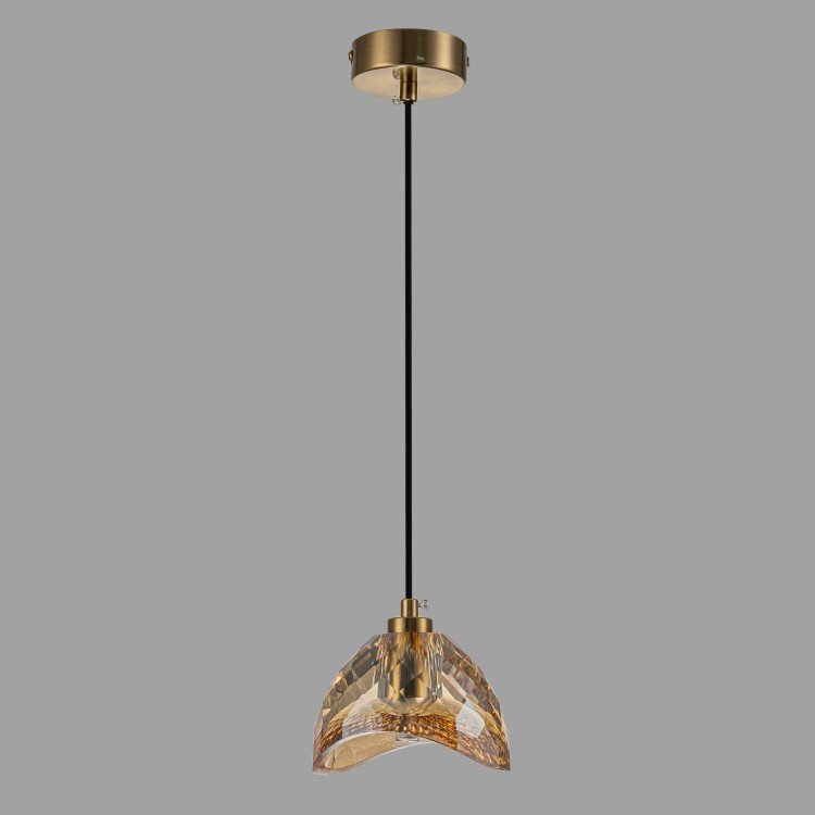 

Подвесная люстра Belfast D33331-1 GL CA (янтарный)