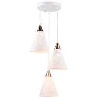 Подвесная люстра Ambrella light Traditional TR8433/3 WH/FGD (белый/золото)