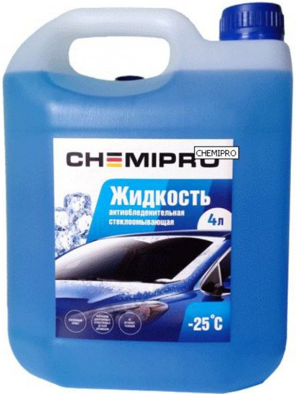 

Стеклоомывающая жидкость Chemipro -25С Зимняя 4л