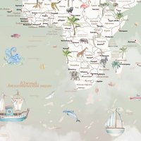 Фотообои Citydecor Детская Карта мира 351 300x260