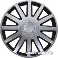 Набор колпаков на диски АКС – авто Элегант 15 53611 (серебристый/черный)