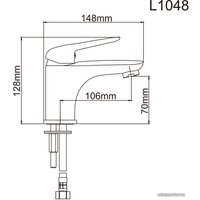 Смеситель Ledeme H48 L1048 (хром)