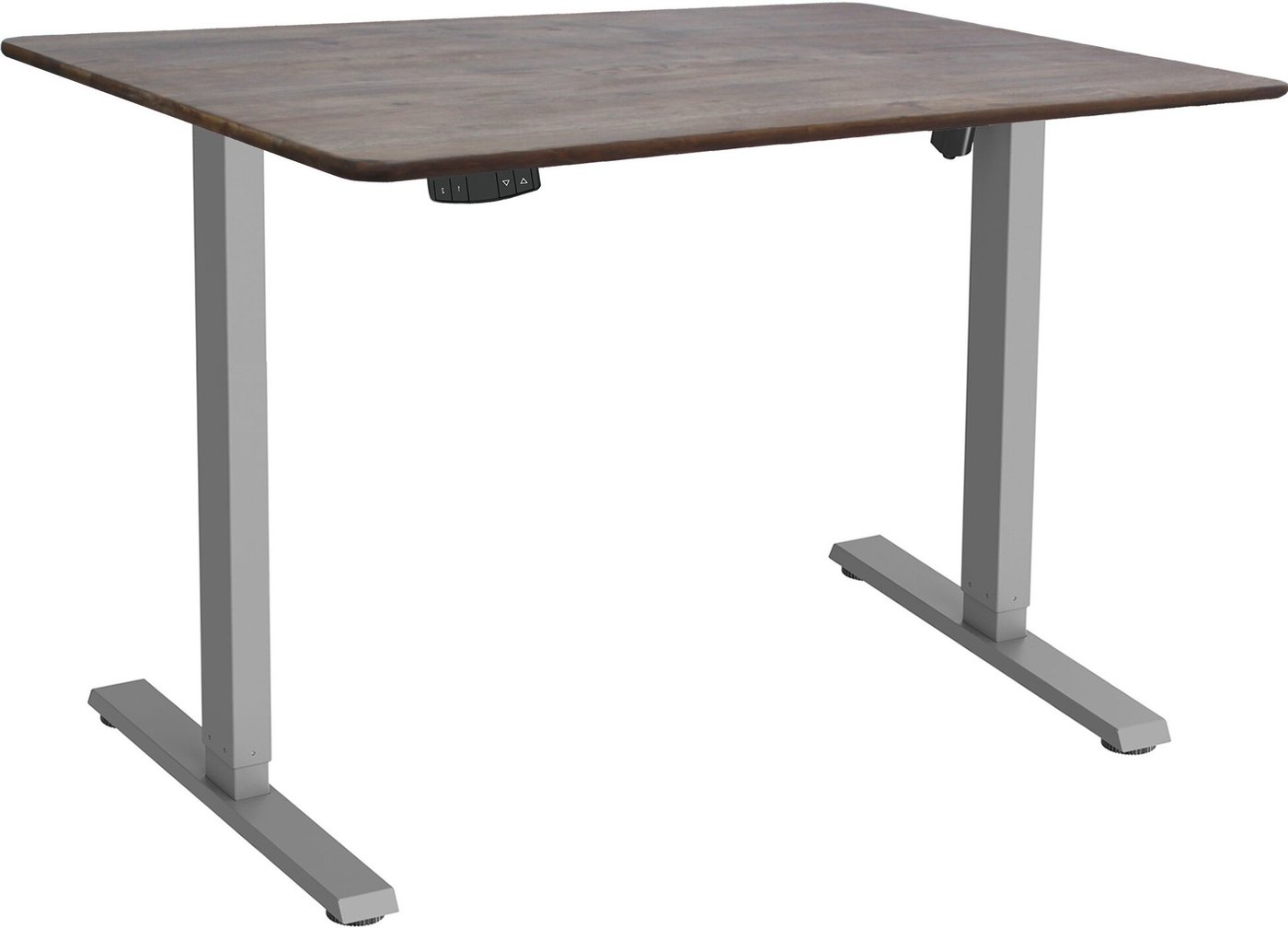 

Стол с регулировкой высоты ErgoSmart Wooden Electric Desk Slim 1200х600х27 мм (прямой край, дуб галифакс/серый)